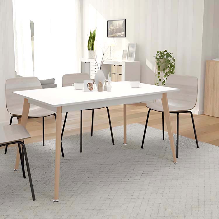 Dining table 120x80 cm, Սպիտակ