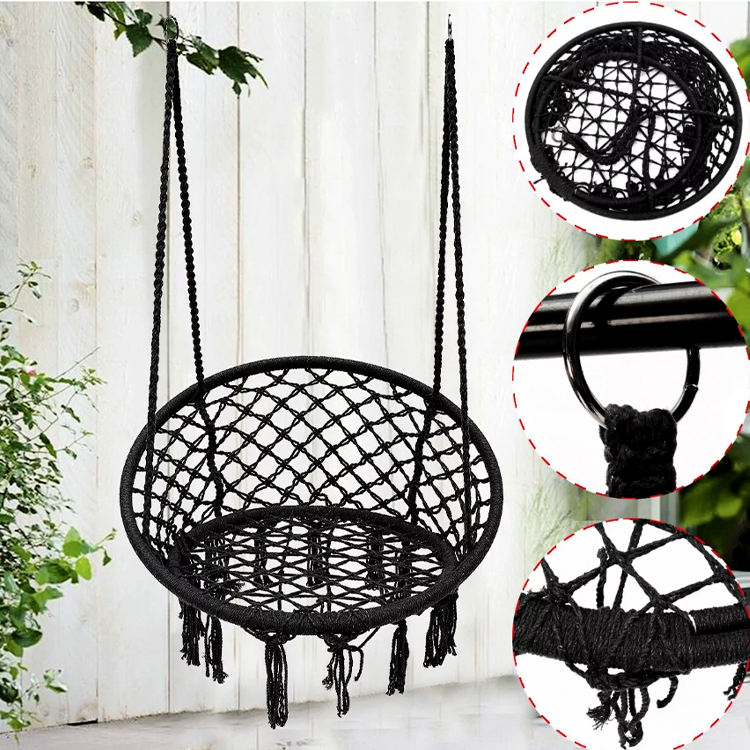 Hammock chair 80 cm, Սև