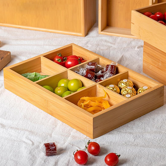 Dried fruit serving tray with lid 21x31 cm