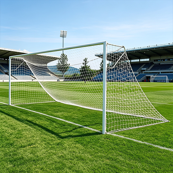 Football goal net 244x732 cm 2 pcs