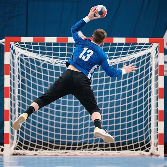Football goal net 244x732 cm 2 pcs