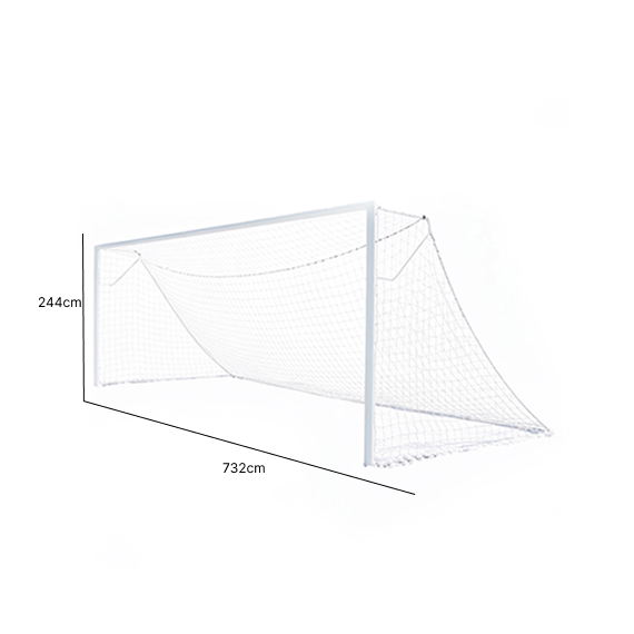 Football goal net 244x732 cm 2 pcs