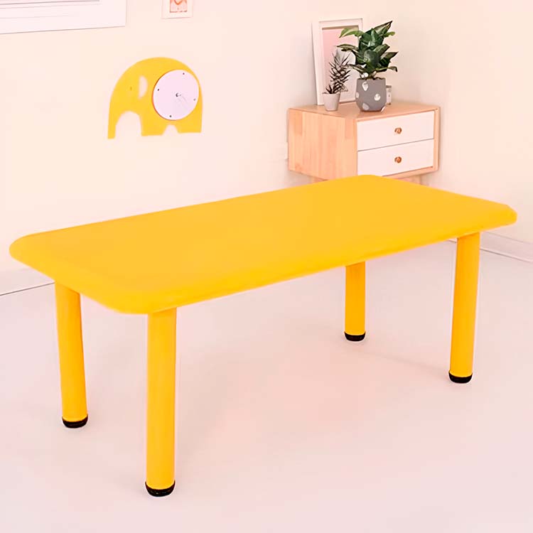 Kids table 60x120 cm, Դեղին