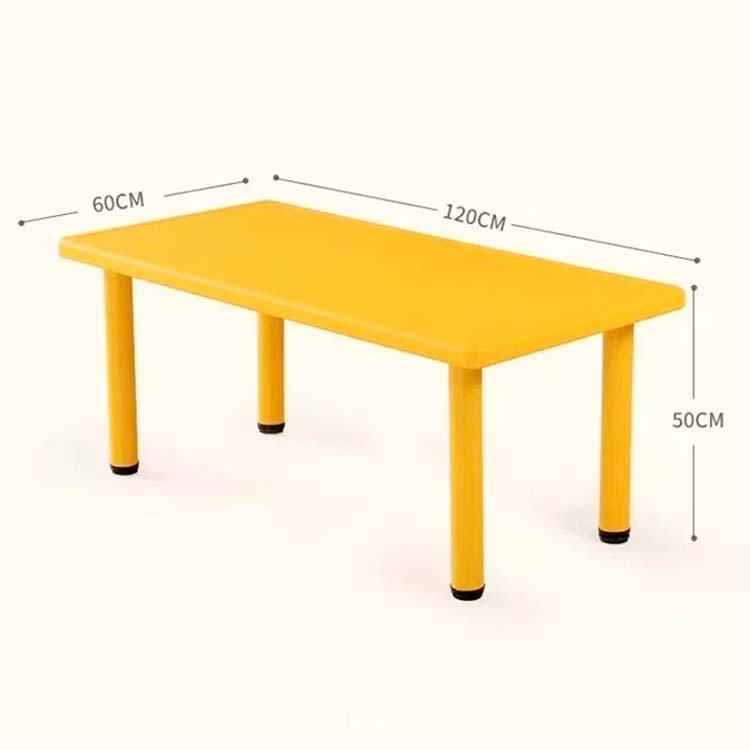 Kids table 60x120 cm, Դեղին