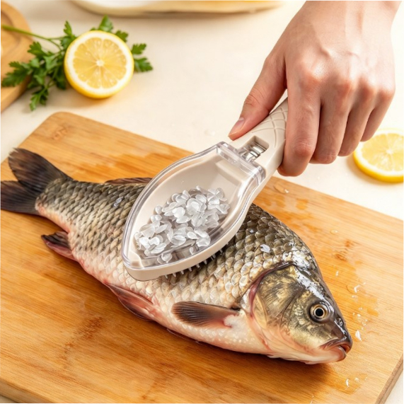 Fish scale scraper