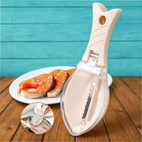 Fish scale scraper