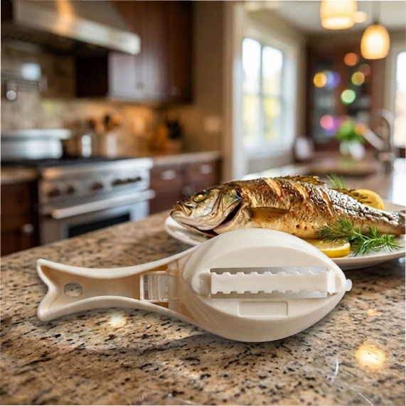 Fish scale scraper
