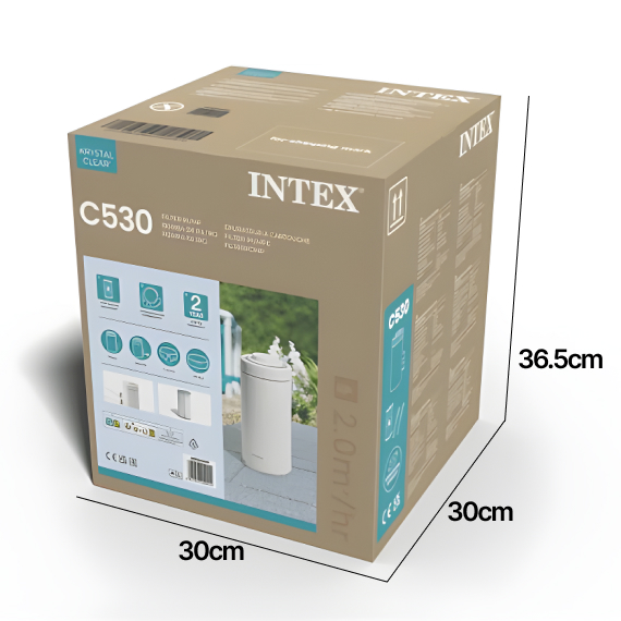 Filter with pump and cartridge for pools up to 12 cub/m