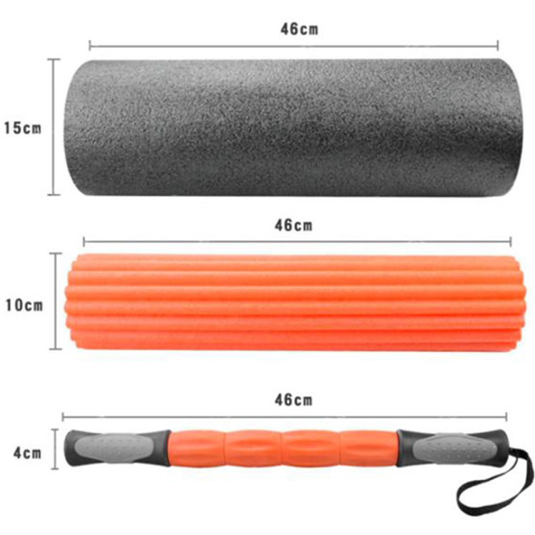 Fitness massage roller 3 in 1/ 45 cm