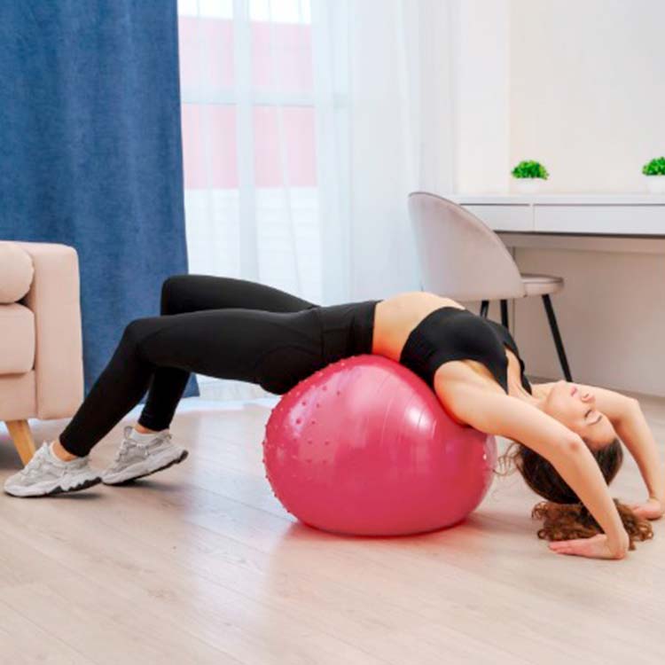 Fitball with half massage 65 cm