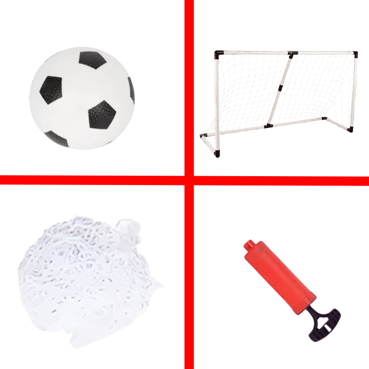 Mini soccer goal with ball 86x158 cm