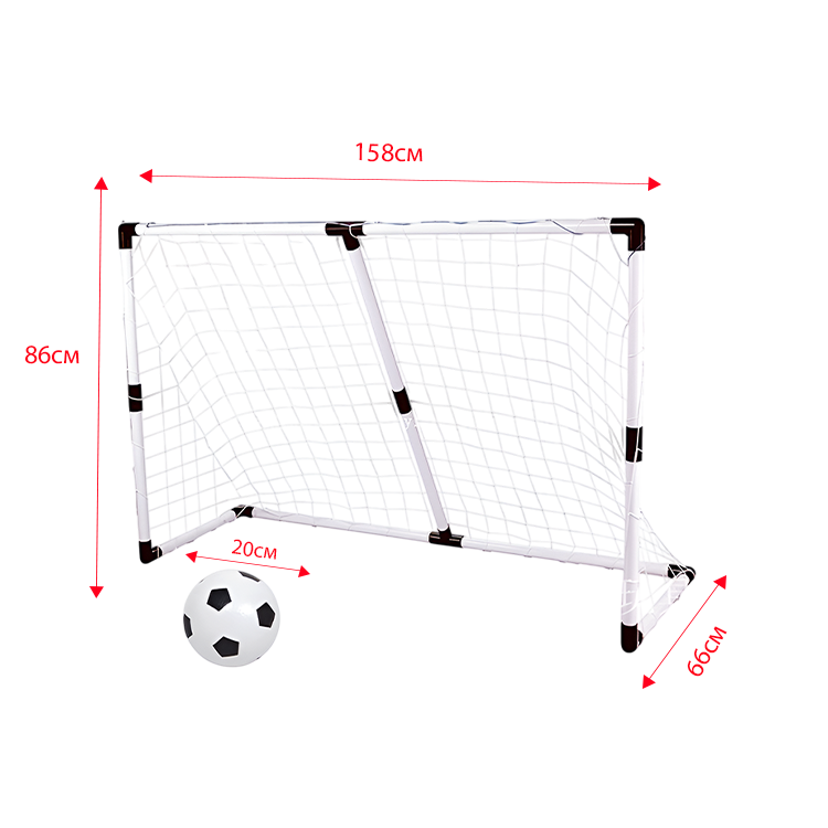 Mini soccer goal with ball 86x158 cm
