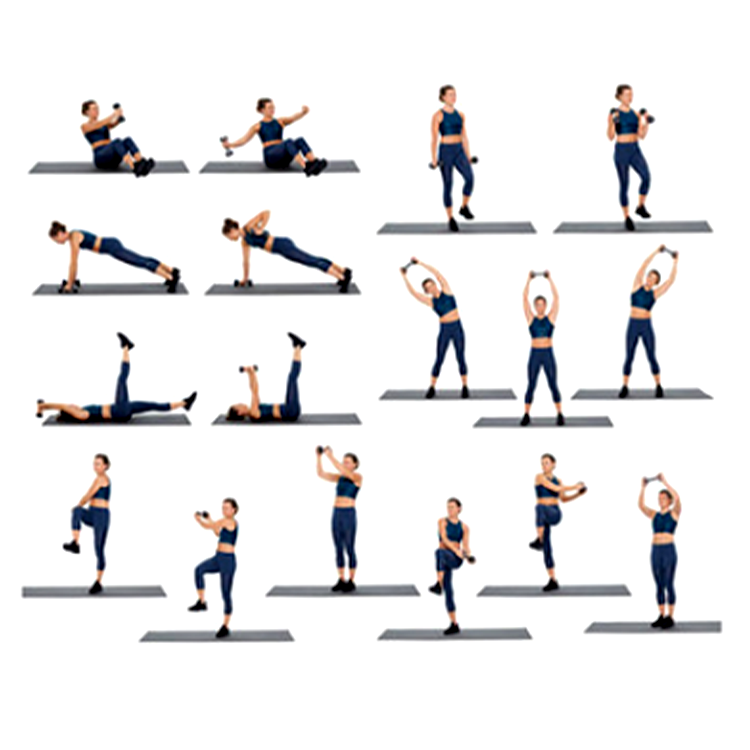 Dumbbell set 1-2-3 kg