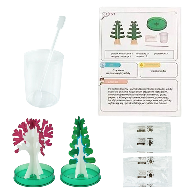 Children's science experiment Growing Crystals