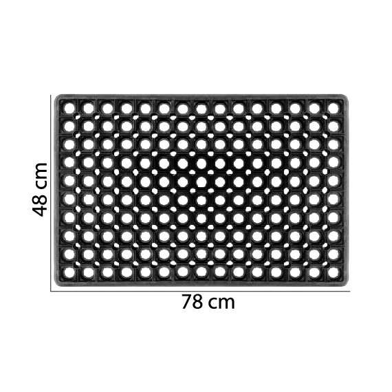 Коврик резиновый с отверстиями 48x78 см