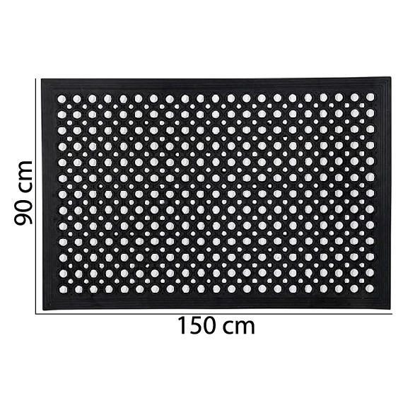 Rubber Floor mat with holes 90x150 cm