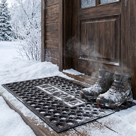 Door mat with holes 40x60 cm
