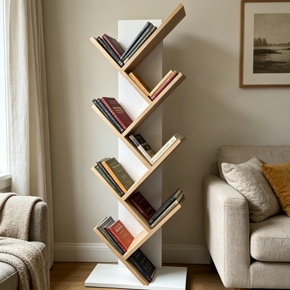 Декоративный книжный шкаф 120x45 см, Փայտագույն