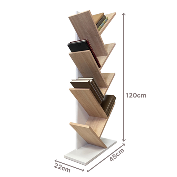 Декоративный книжный шкаф 120x45 см, Փայտագույն