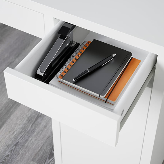 Desk 105x50 cm, Սպիտակ