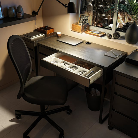 Desk 105x50 cm, Շականակագույն