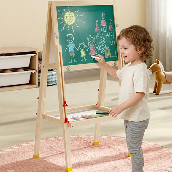 Double Sided Easel Drawing Board 45x128 cm