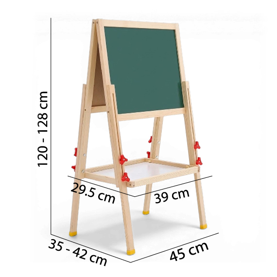 Double Sided Easel Drawing Board 45x128 cm