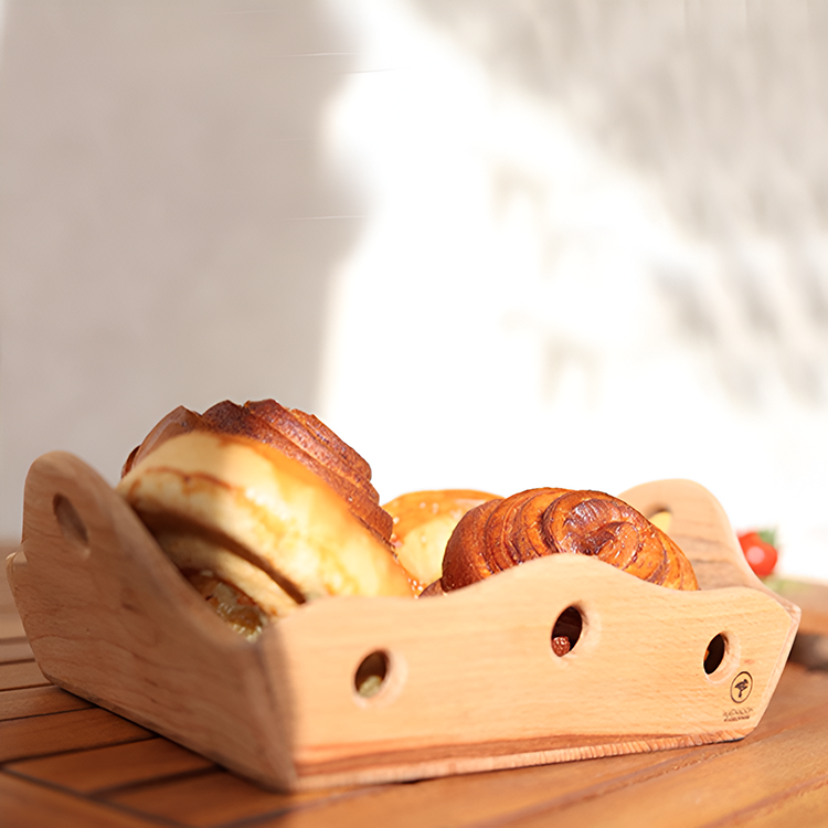 Bread basket wooden 19x29 cm