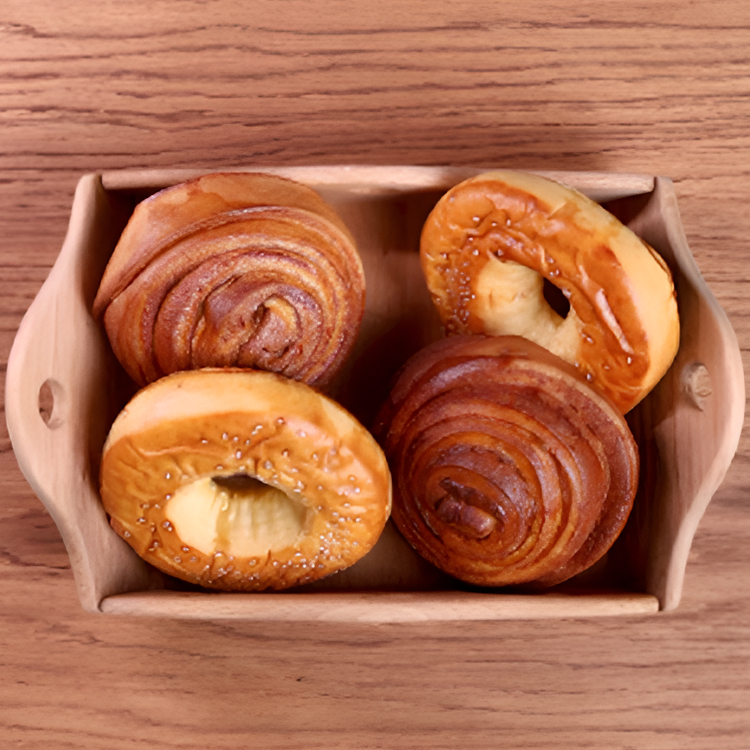 Bread basket wooden 19x29 cm