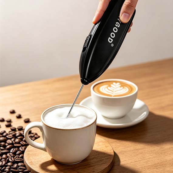 Electric mixer for coffee