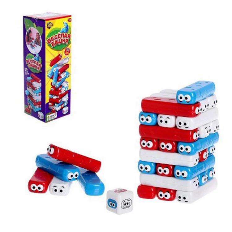 Настольная игра дженга 30 деталей 9х9х20 см