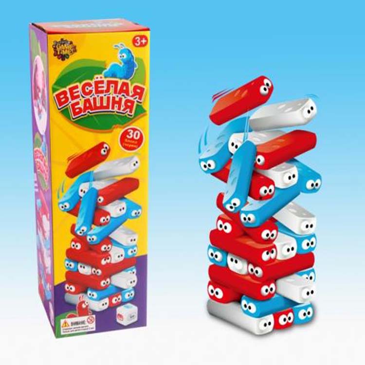 Настольная игра дженга 30 деталей 9х9х20 см
