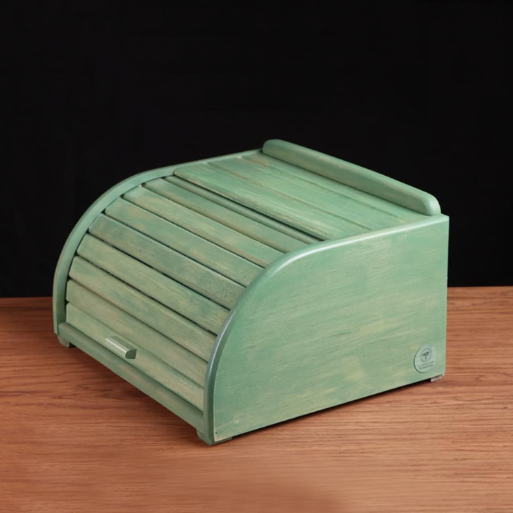 Bread box wooden 38x20x32 cm, Կանաչ