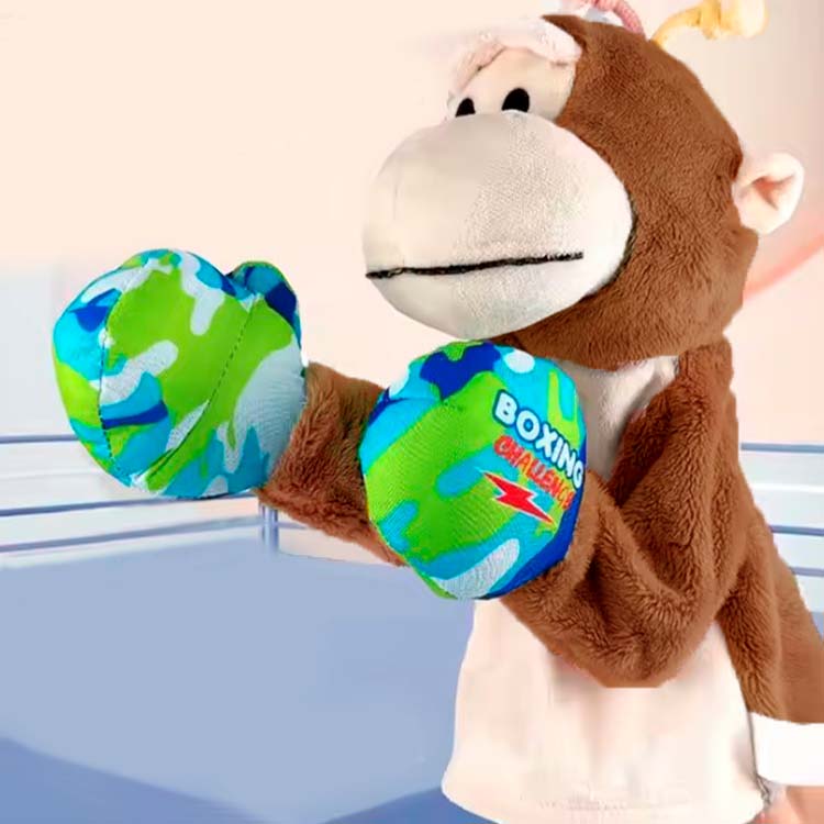 Interactive Plush Boxer Monkey, Շականակագույն