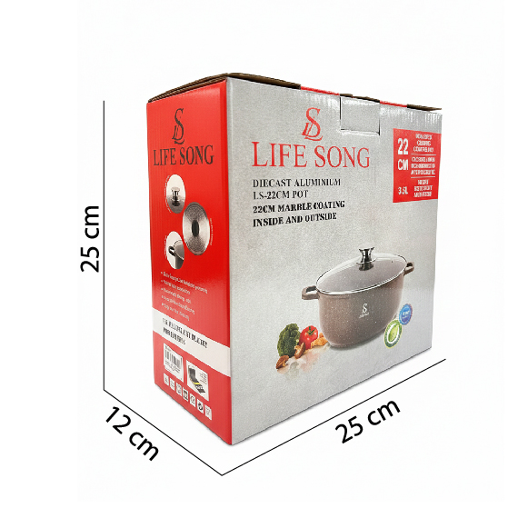 Pot with a glass lid 3.5 liters