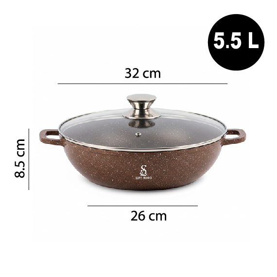 Frying pan with lid 32 cm