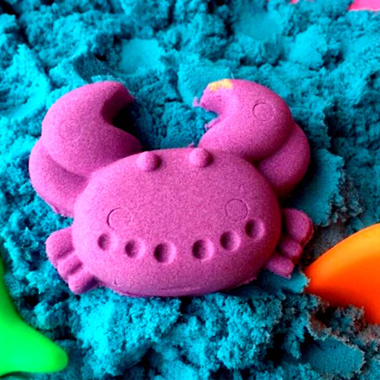 Kinetic sand in a bucket 300 g, Մանուշակագույն