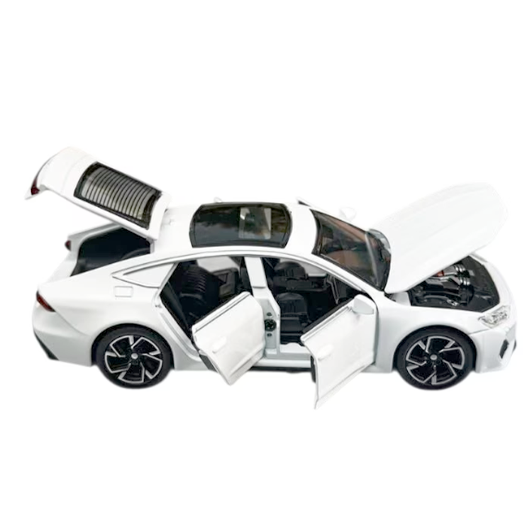 A collectible battery-powered car in 1:32 scale