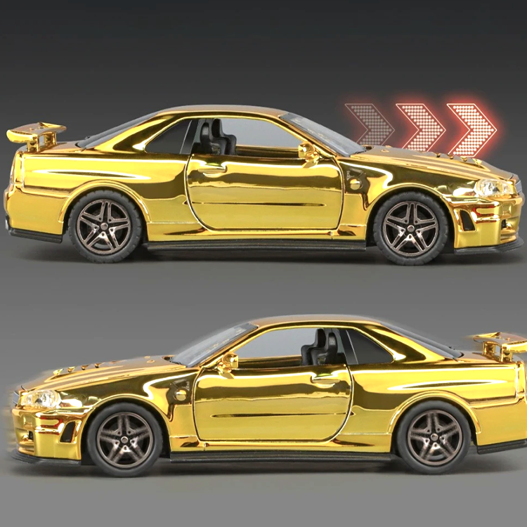 A collectible battery-powered car in 1:32 scale
