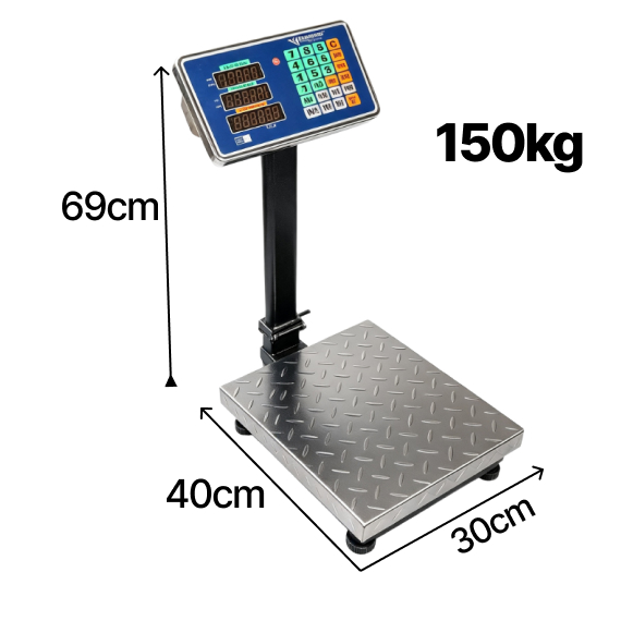 Commercial platform scale 30x40 cm 150 kg