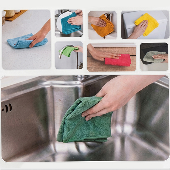 Microfiber cloth 30x30 cm 8 pcs