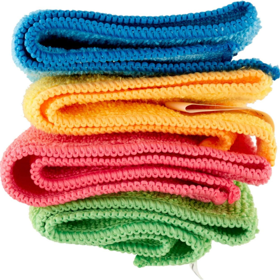 Салфетка из микрофибры 34x36 см 4 шт