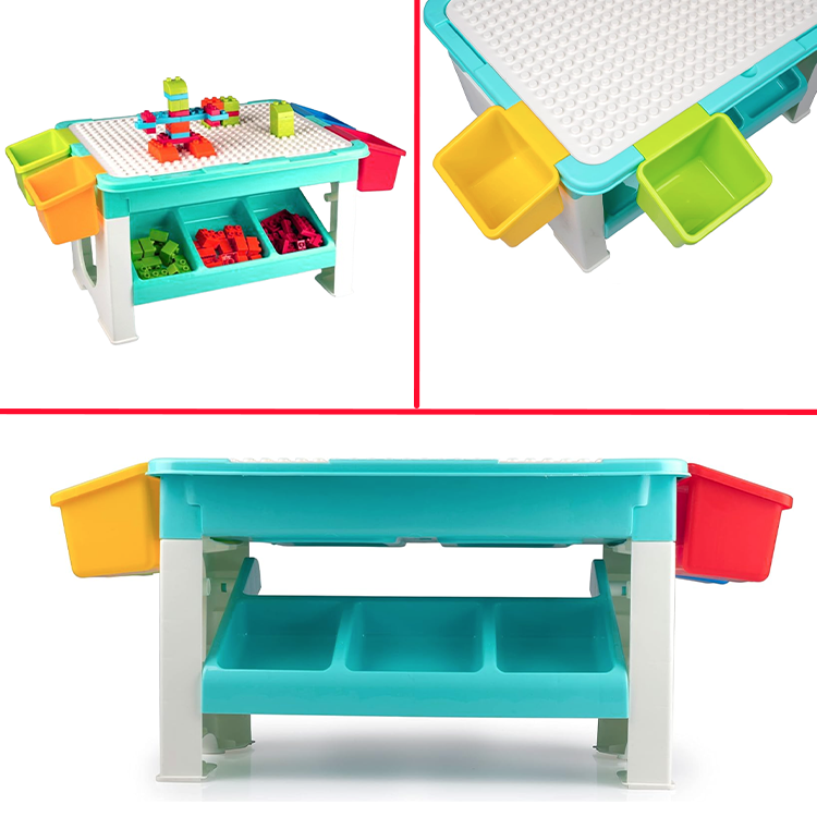 Children's table with lego set 69 pcs
