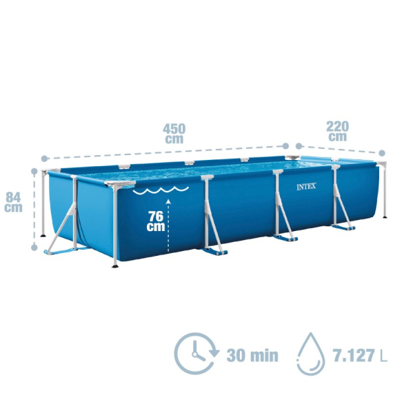 Frame pool 220x450x84 cm