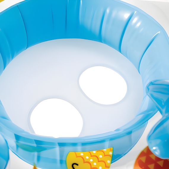 Swimming ring with legroom and awning 81x79 cm