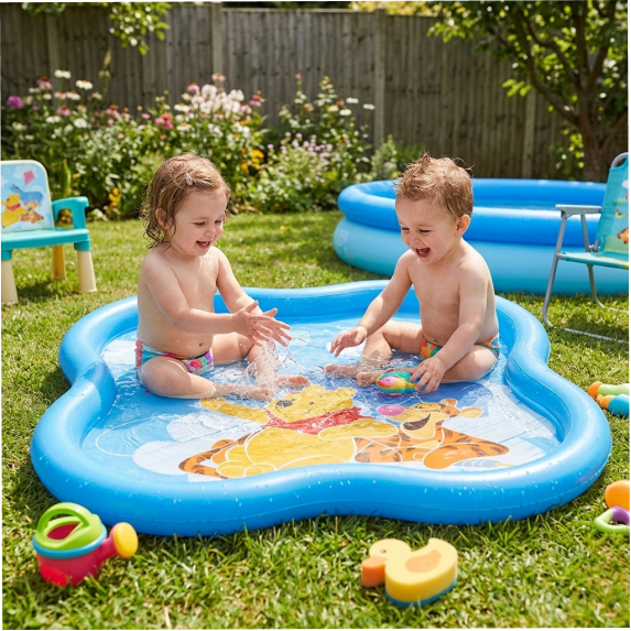 Inflatable pool for kids 140x140 cm