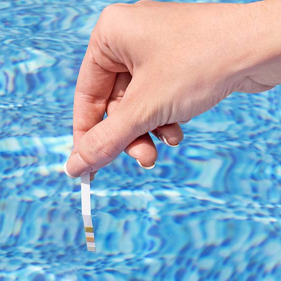 Pool water test strips