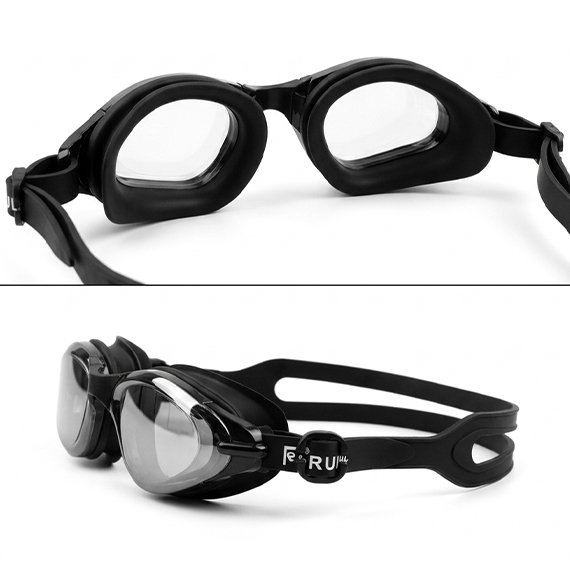 Swimming goggles, Սև