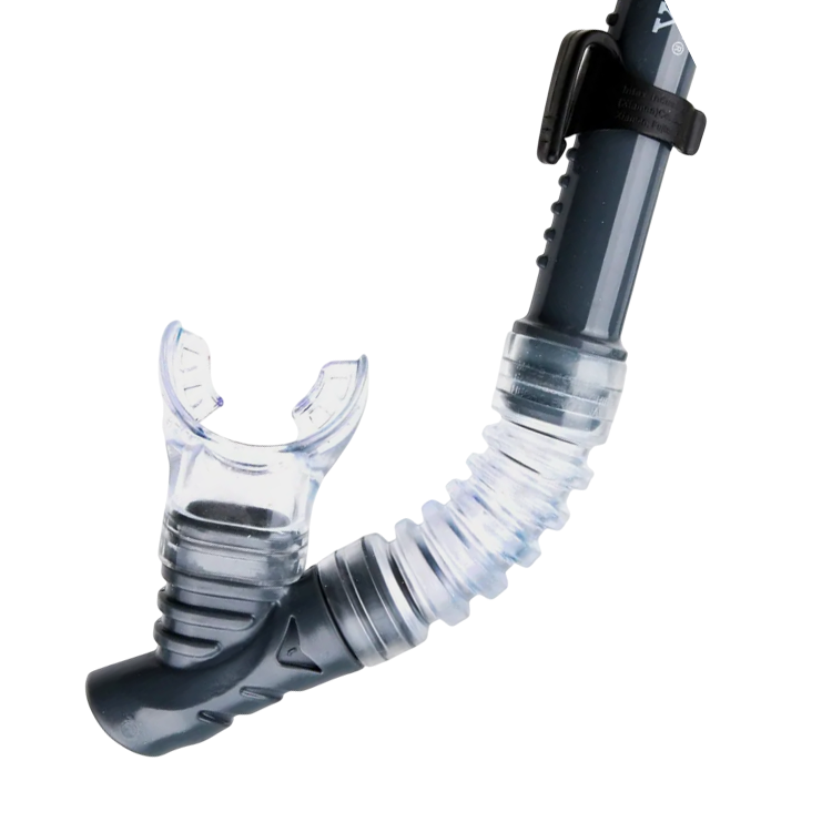Swimming goggles with breathing tube
