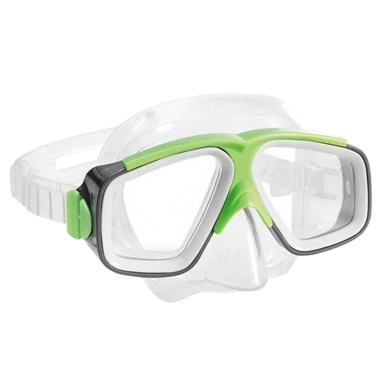 Swimming goggles with breathing tube